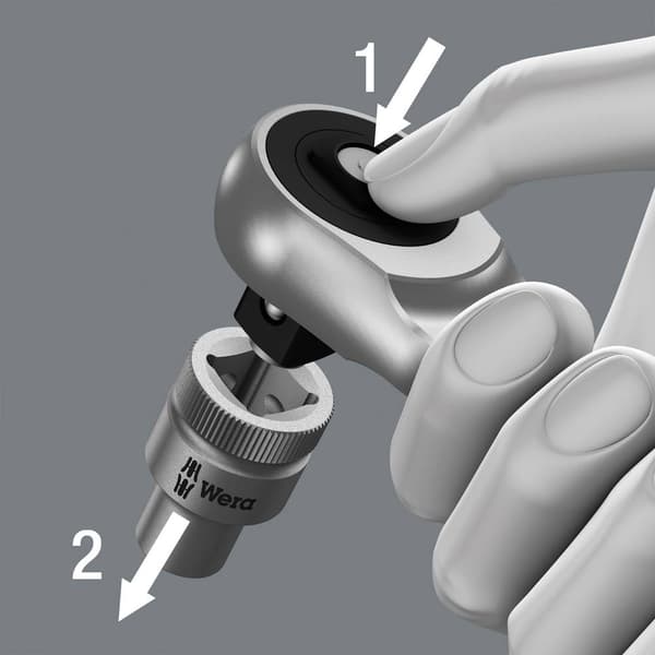 Wera Zyklop Metal 8004 A 05004004001 Spärrhandtag 1/4 141 mm