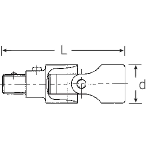 Stahlwille 428 QR 12021000 Universalknut 3/8 tum Drivning 3/8 60 mm 1 st