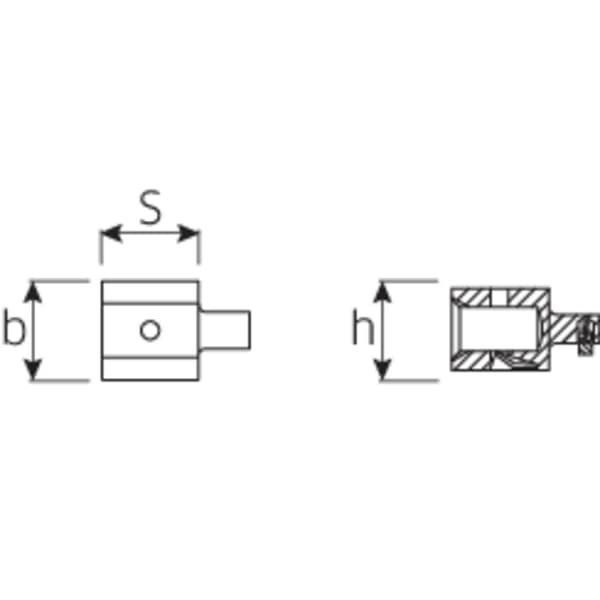 Stahlwille 7370/10 58290010 Hylsnyckeladapter 1 st