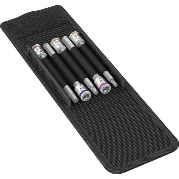 Wera 8740 Hylsnyckel-bitsinsats-set 1/4 5 delar 05003345001