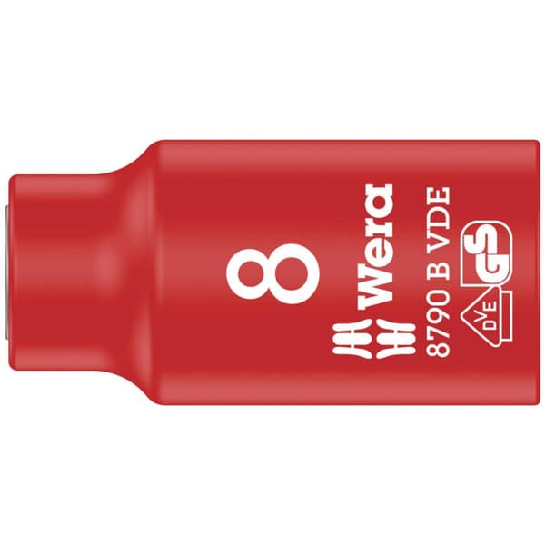 Wera 8790 B VDE 05004952001 Ytter-sexkantig VDE-hylsnyckelinsats 8 mm 3/8