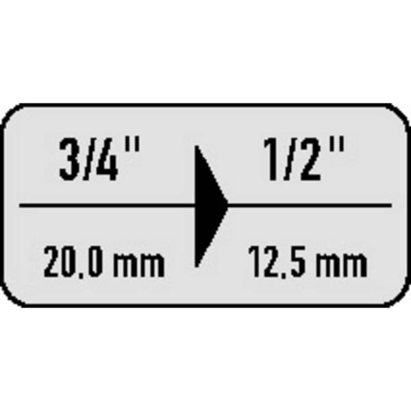 Gedore KB 3219 6675280 Ringnyckel-reduceringsstycke 1/2 tum Drivning 3/4 1 st