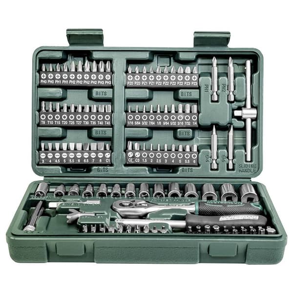 Brüder Mannesmann Hylsnyckelsats metrisk 1/4 130 delar M29166