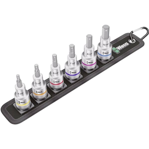 Wera Belt C 2 Zyklop Hylsnyckel-bitsinsats-set 1/2 7 delar 05003996001