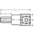 Miniatyrbild 2 av 2: Stahlwille 49 10 02050010 Inner-sexkantig Hylsnyckel-bitsinsats 10 mm 3/8