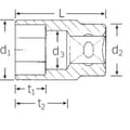 Miniatyrbild 2 av 2: Stahlwille 52 18 03030018 Ytter-sexkantig Hylsnyckelinsats 18 mm 1/2