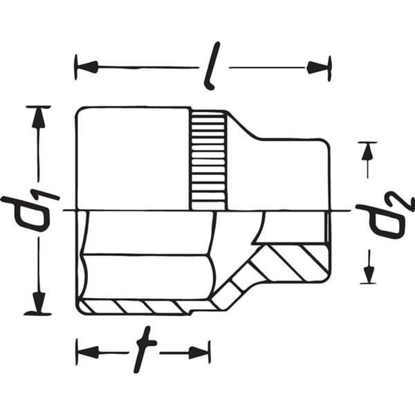 Hazet 900Z-17 Yttre dubbel sexkant Hylsnyckelinsats 17 mm 1/2