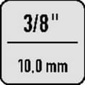 Miniatyrbild 4 av 4: Gedore 3095 6238140 Universalknut Drivning 3/8 50 mm 1 st