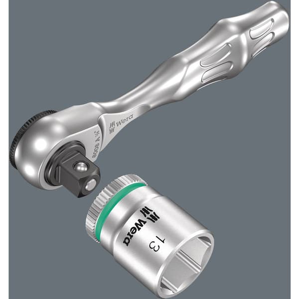 Wera 8008 A Zyklop Mini 3 05003793001 Spärrhandtag 1/4 100 mm