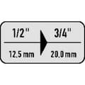 Miniatyrbild 4 av 4: Gedore KB 1932 6650020 Förstorningsdel 3/4 tum Drivning 1/2 44 mm 1 st