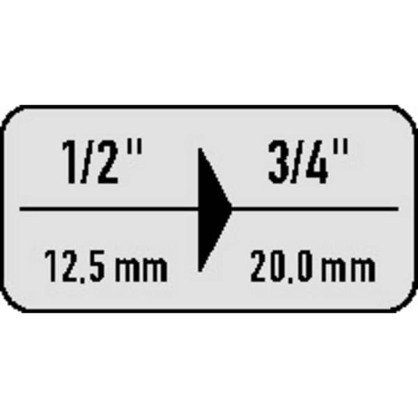 Gedore KB 1932 6650020 Förstorningsdel 3/4 tum Drivning 1/2 44 mm 1 st