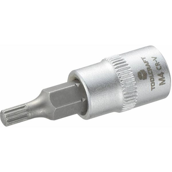 TOOLCRAFT M4 816073 Multitand (XZN) Topnøgle-bit-indsats 4 mm 1/4 (6,3 mm)