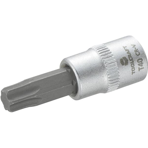 TOOLCRAFT T40 816276 T-profil Topnøgle-bit-indsats T 40 1/4 (6,3 mm)