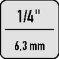 Miniatyrbild 4 av 4: Gedore 20 L 10 6192210 Hylsnyckelinsats 10 mm 1/4