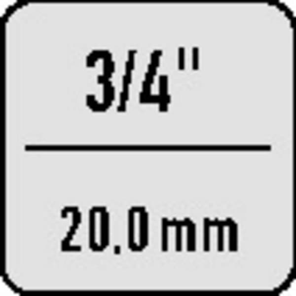 Gedore 3294 6279090 Anslutningsfyrkant Drivning 3/4 51.5 mm 1 st