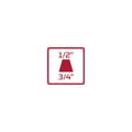 Miniatyrbild 2 av 3: Gedore RED R77600010 3300633 Reducerstycke 1/2 tum Drivning 3/4 56 mm 1 st
