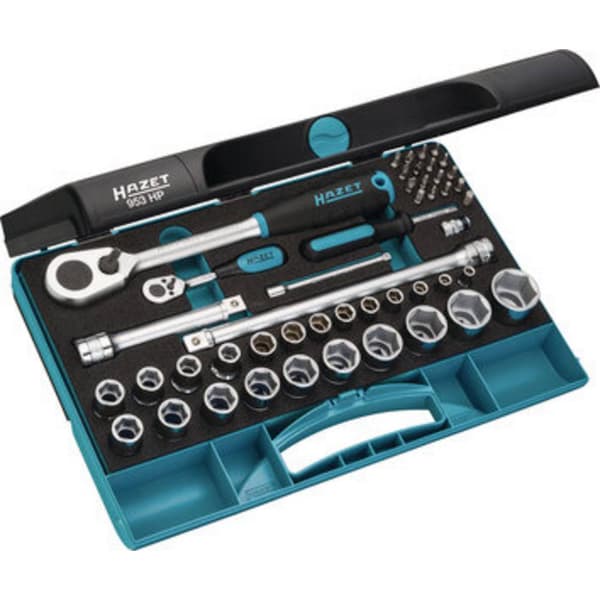 Hazet Hylsnyckelsats metrisk 1/2 47 delar 953HP
