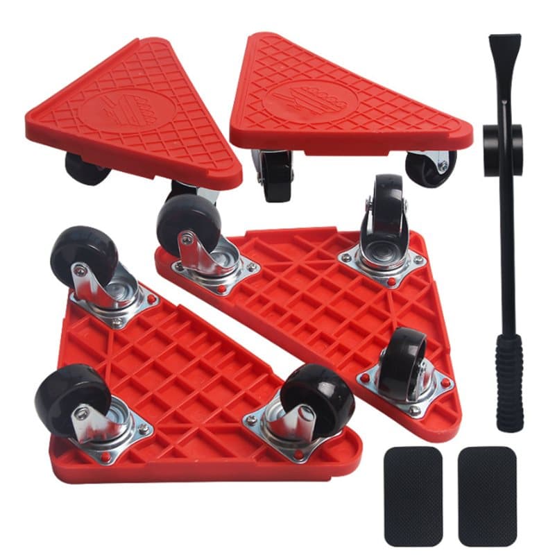 Tralla transportplatta set med 4 hörn