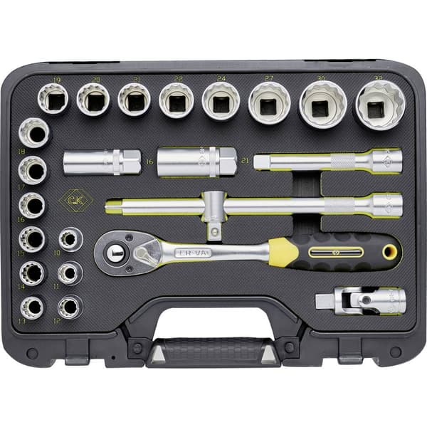 C.K T4662 Hylsnyckelsats metrisk 1/2 24 delar T4662