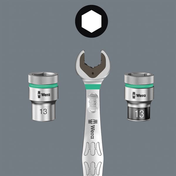 Wera B Deep Hylsnyckelsats imperial 3/8 9 delar 05005440001