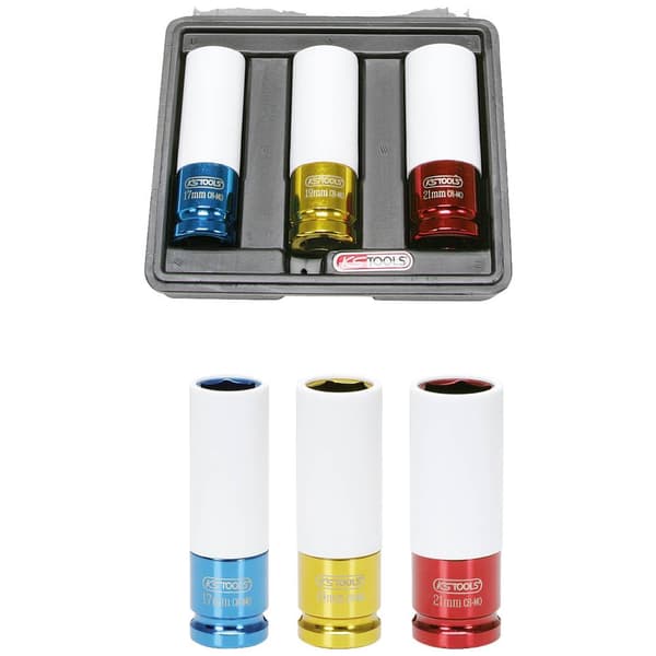 KS Tools Hylsnyckelsats Sexkant 3 delar 515.1005