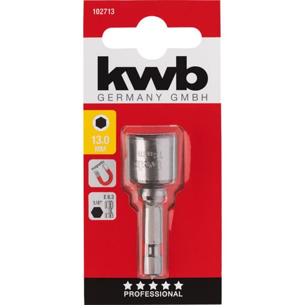 kwb 102713 Hylsnyckelinsats 13 mm 1 st Sexkant