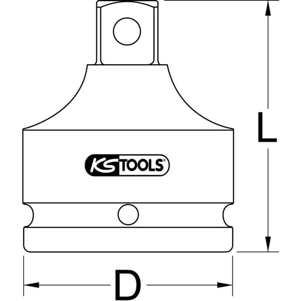 KS Tools 515.1372 5151372 Hylsnyckeladapter Drivning 3/4 56 mm 1 st