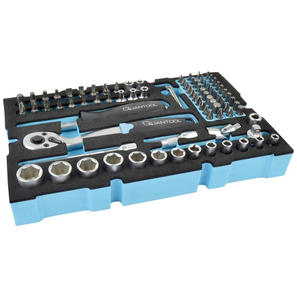 Brüder Mannesmann QUANTOOL Hylsnyckelsats 1/4 85 delar Q25002