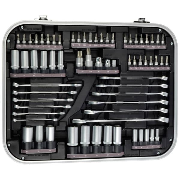 Brüder Mannesmann QUANTOOL Hylsnyckelsats 1/4, 1/2, 3/8 226 delar Q25000