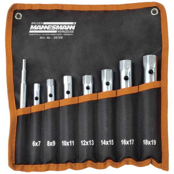 Brüder Mannesmann M26708 Rörhylsnyckel 8 delar