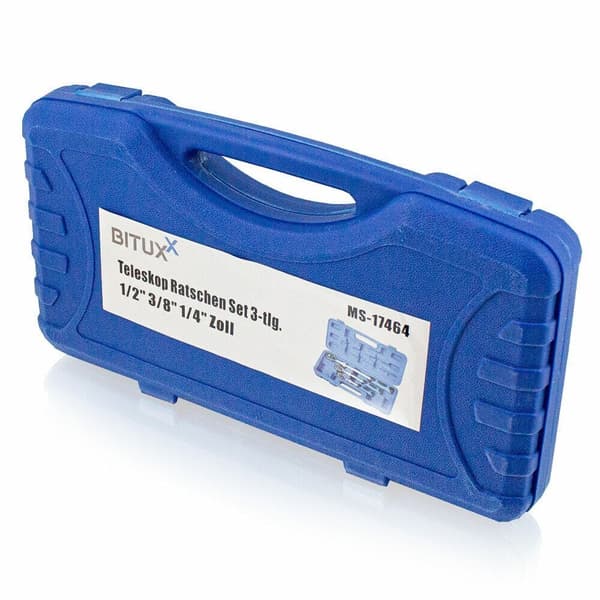R�ipit matkalaukussa s��dett�v�t ty�kalut 1/2" 1/4" 3/8" BITUXX