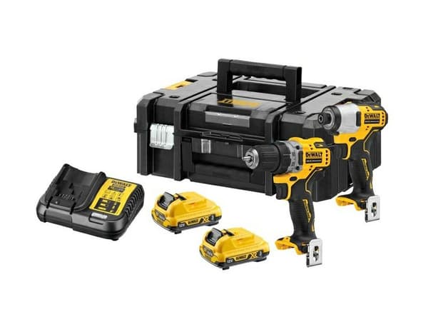 DEWALT COMBO KIT 12V DCK2110L2T (DCD701+DCF801) 2x3,0Ah TSTAK II DCK2110L2T