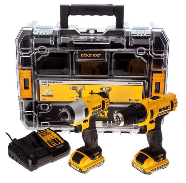 DEWALT COMBO KIT 10,8V DCK211D2T (DCD710+DCF815) 2x2,0Ah TSTAK V