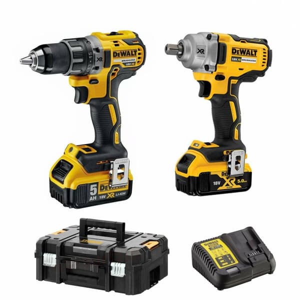 DEWALT.COMBO KIT 18V DCK2077P2T (DCD791+DCF894) 2x5,0Ah 2xTSTAK II
