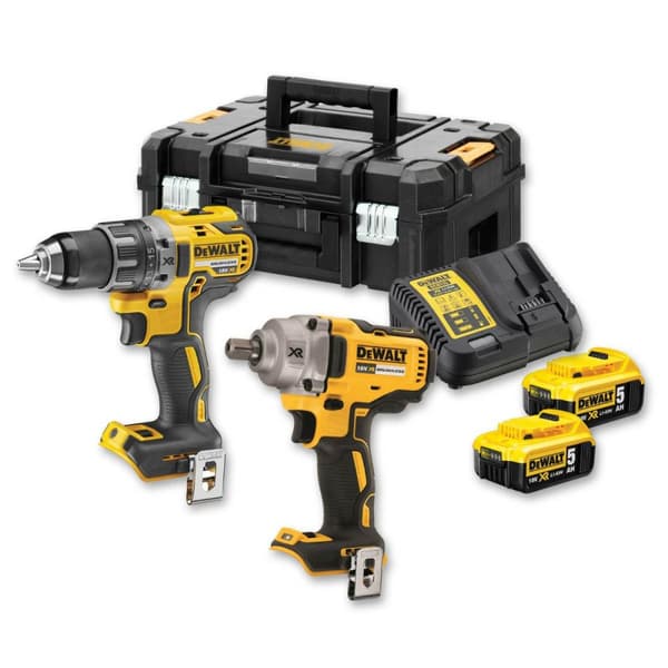 DEWALT.COMBO KIT 18V DCK2077P2T (DCD791+DCF894) 2x5,0Ah 2xTSTAK II