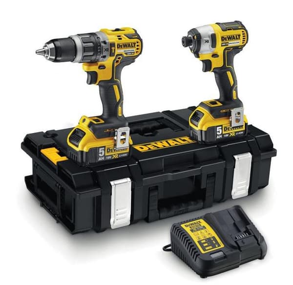 DEWALT.COMBO SÆT 18V (DCD796+DCF887) 2x5,0Ah TOUGH SYSTEM DCK266P2