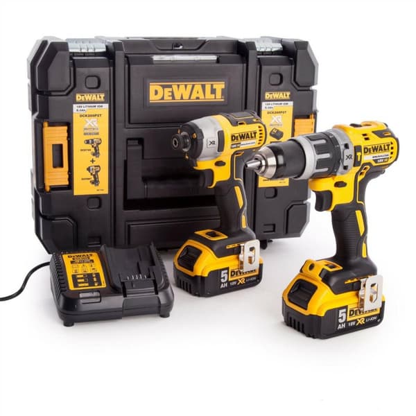 DEWALT COMBO KIT 18V (DCD796+DCF887) 2x5,0Ah DS150 DCK266P2T
