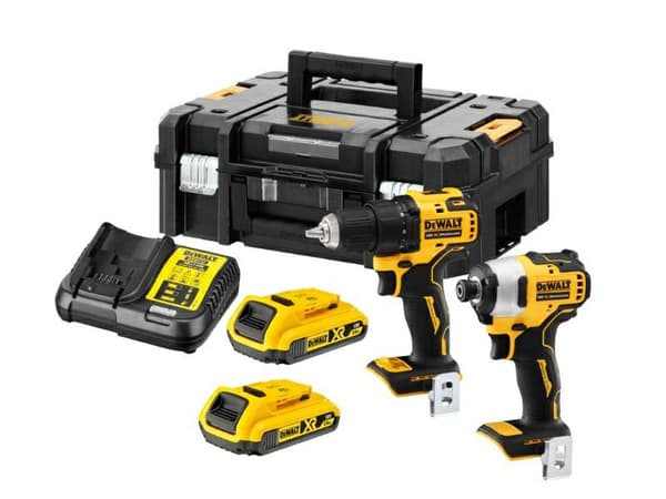 DEWALT YMPÄRISTÖSARJA 18V DCD708 RUUVILTA + DCD809 RUUVILTA 2x2.0Ah TSTAK DCK2061D2T