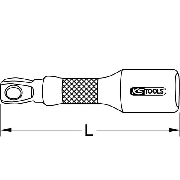 KS Tools 911.1383 9111383 Hylsnyckelförlängning Drivning 1/2 125 mm 1 st