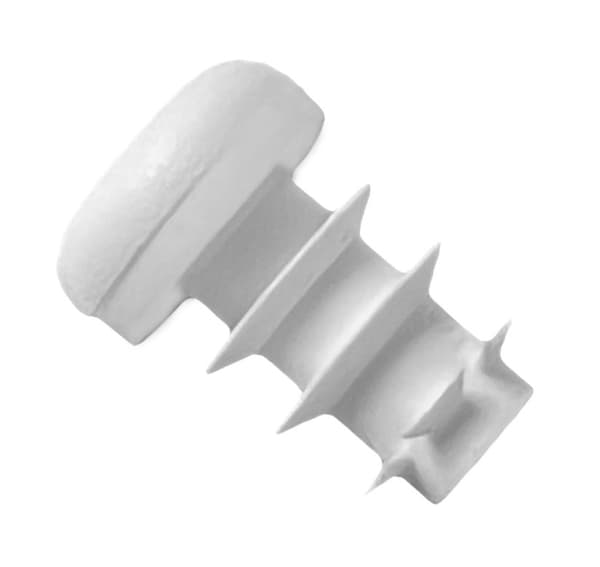 Sæt med 50 plastikpropper (runde, 5-8,5-10, hvide)