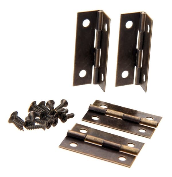 Sæt med 16 bronzehængsler (37x19 mm)