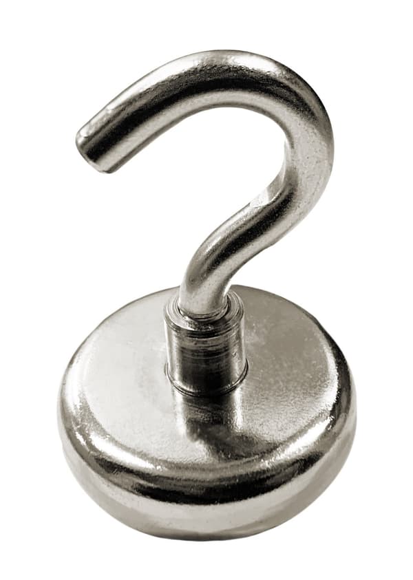 2 magneettikoukun setti, koko 9 (halkaisija 48 mm, 27 kg, neodyymi)