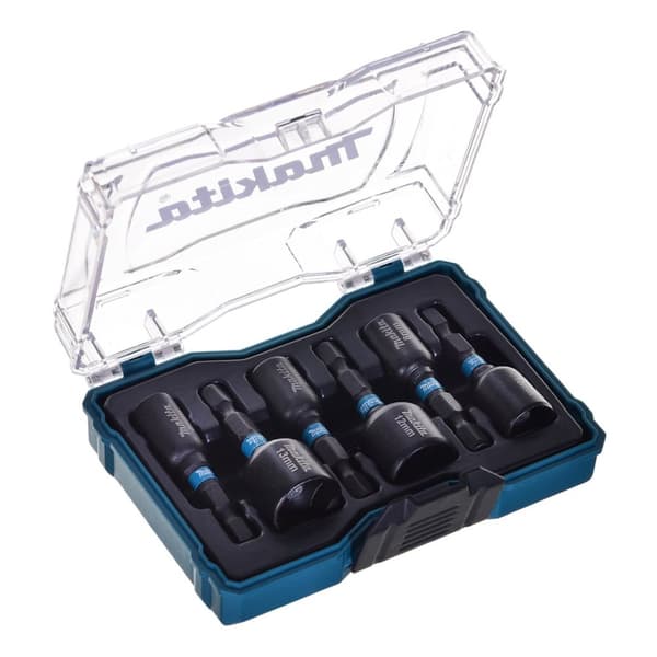MAKITA HYLSNYCKELSATS 1/4" 50mm 6-DELAR SLAGBORR SVART