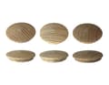 Miniatyrbillede 1 af 2: Sæt med 30 træhætter, knapper (40 mm diameter, asketræ)
