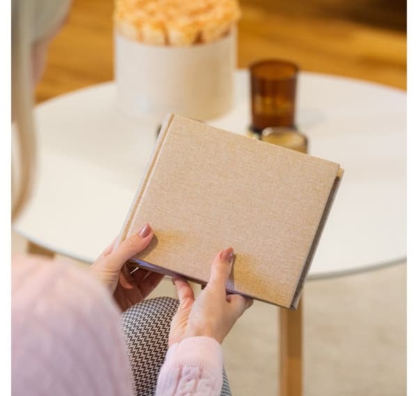 Album B 10x15/100M Canvas, guld