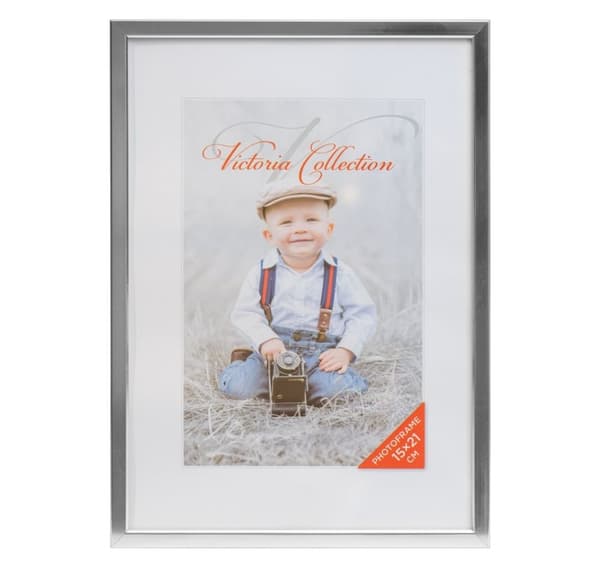 Fotoramme Aluminium 15x21, sølv