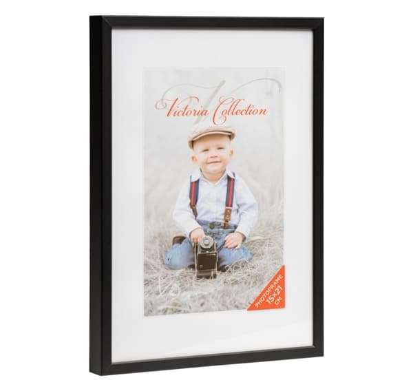 Fotoramme Aluminium 15x21, sort