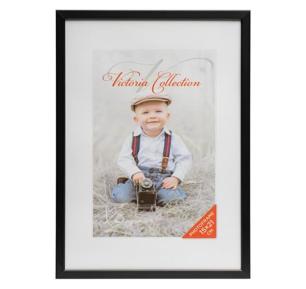Fotoramme Aluminium 15x21, sort
