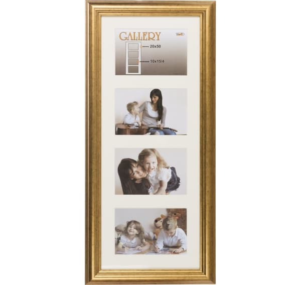 Fotoramme Ema Gallery 20x50/4/10x15, guld (VF3967)