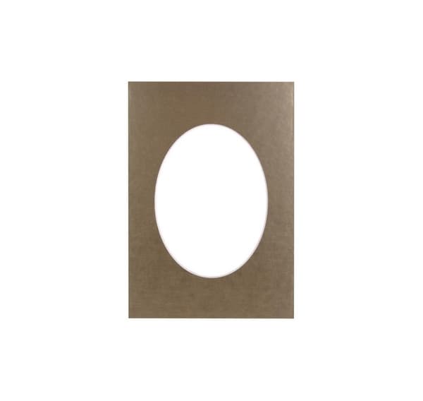 Passepartout 15x21, gyllene oval